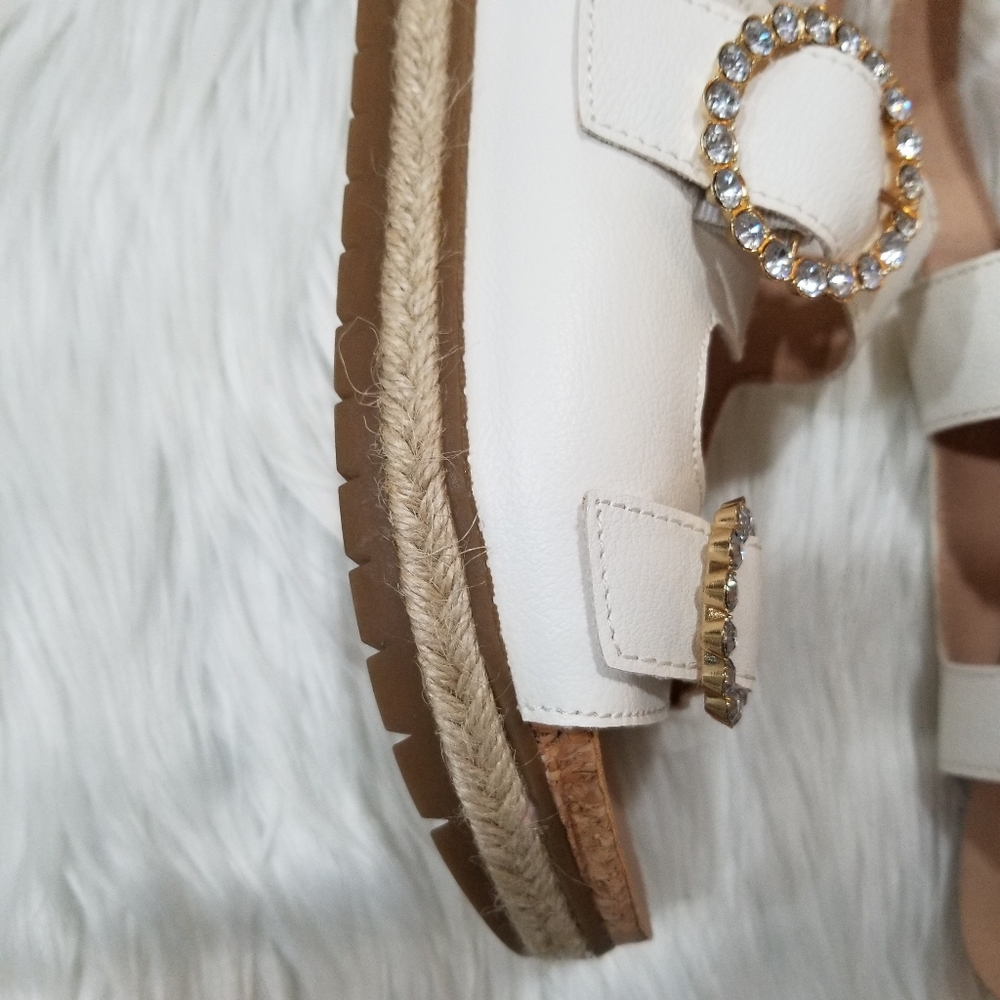 ADRIENNE VITTADINI Sport Espadrilles Sandals White Color SIZE 8 1/2 M.. - Picture 10 of 17